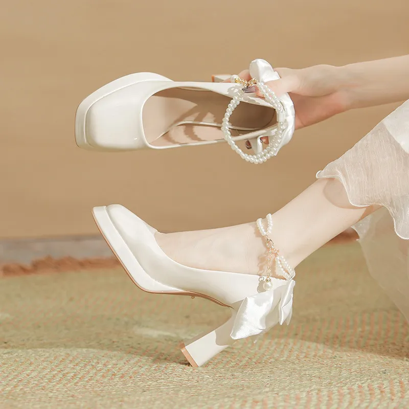 Casual Waterproof High Heels-2