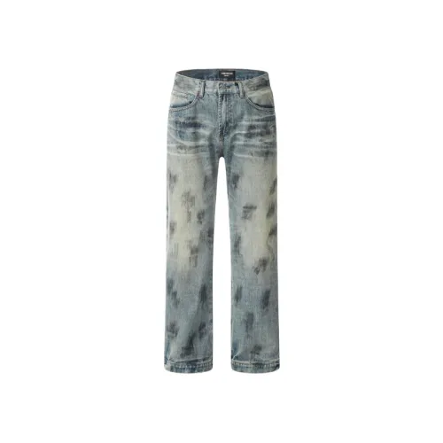 Heavy Retro Washed High Street Straight Tube Loose Duffy Dirty Vibe Pant