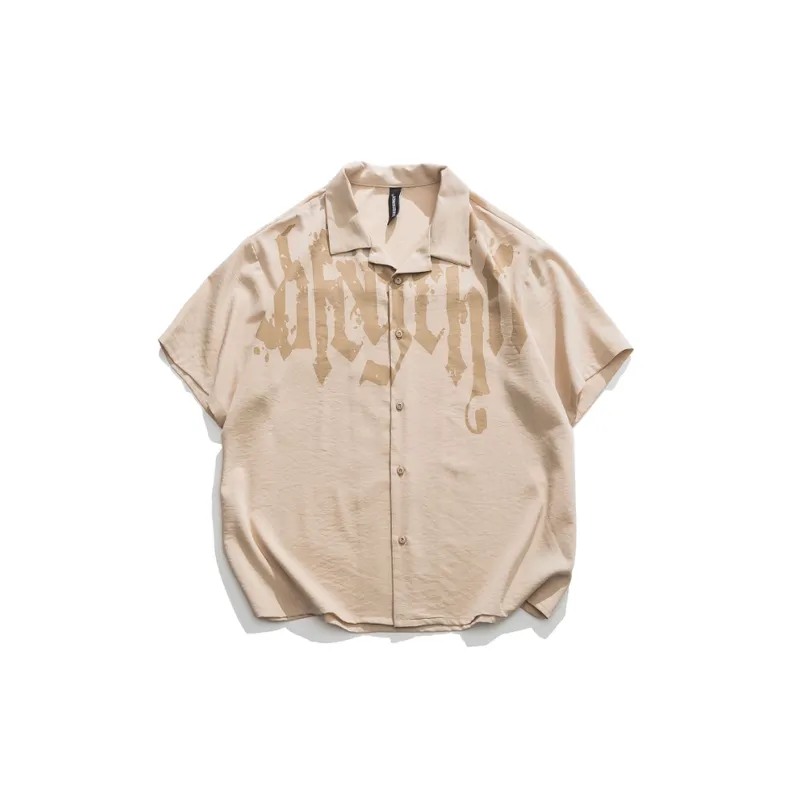 Casual Loose Lapel T Shirt-2