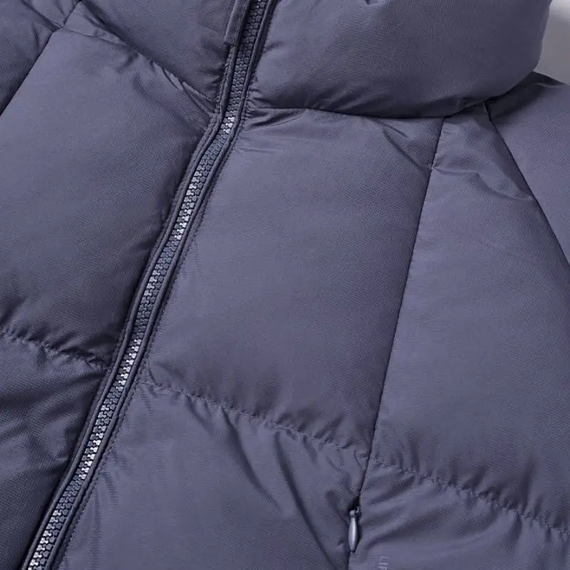 Simple Basics White Duck Down Jacket-2
