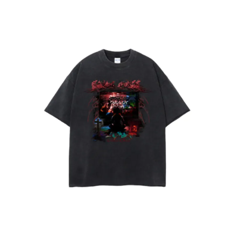 Trendy Loose 100% Cotton T Shirt-0