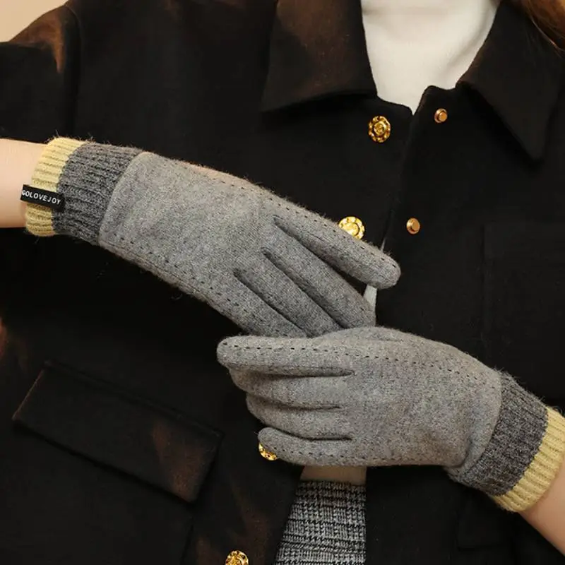 Casual Simple Knit Gloves-3