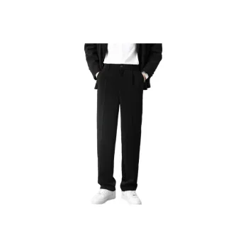 Loose Casual Cotton Blended Fabric Casual Pants