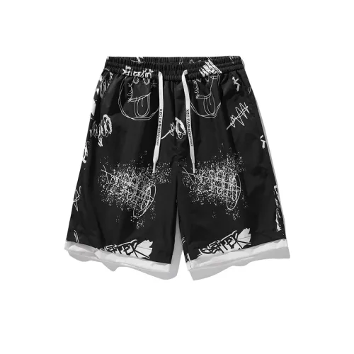 Nasa Beach Shorts with Floral Design