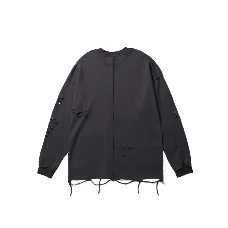 Street Loose Cotton Blended Fabric Sweatshirt-3