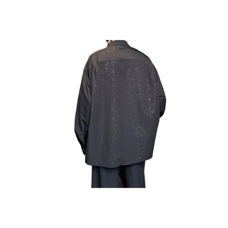 Long Sleeved Shirt   Loose Casual Trendy Jacket-1