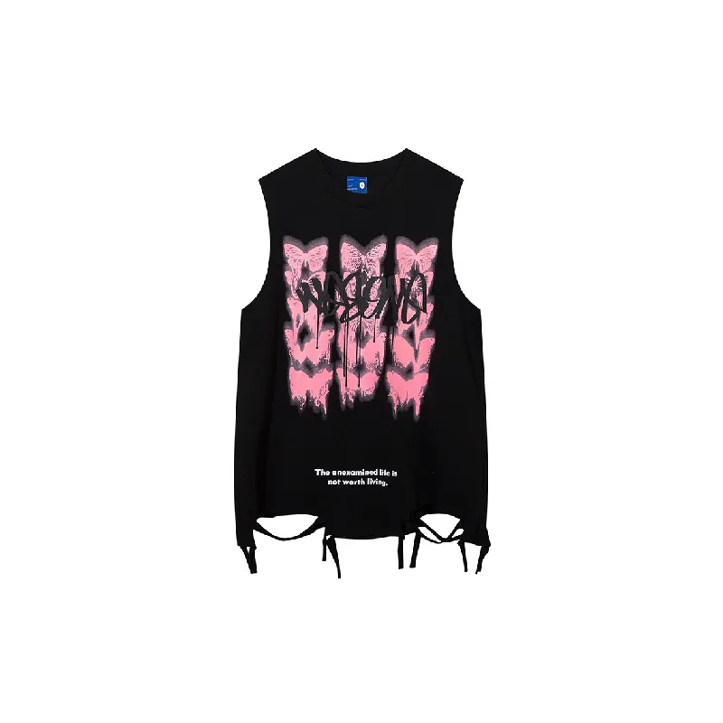 Street Loose Cotton Vest-0