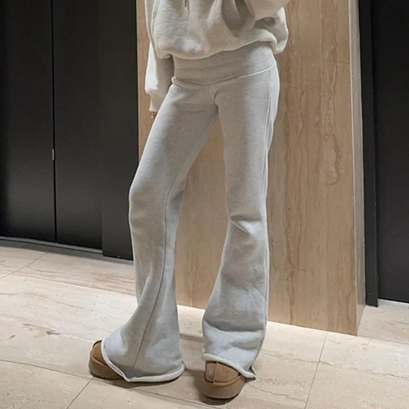 Loose Retro Casual Knit Sweatpants-4
