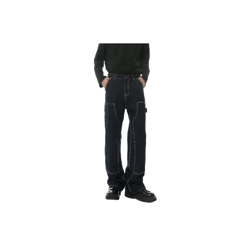 Fashionable Straight Leg Jeans Unisex-1