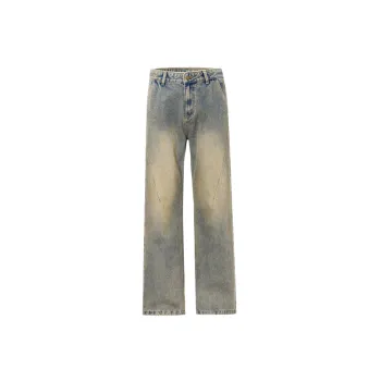 Washed Distress Jeans