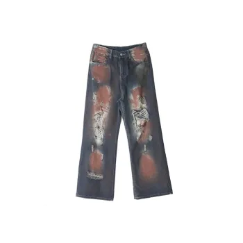 Fashionable Loose Straight Leg Jeans