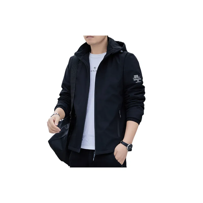Loose Fashionable Blended Synthetic Fabrics Jacket-0