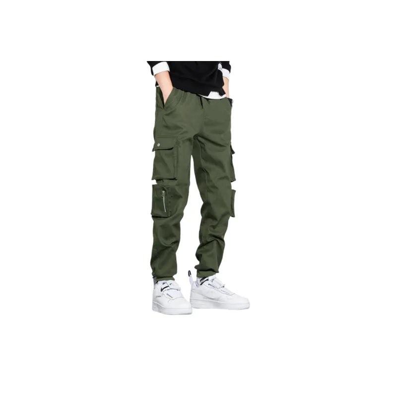 Multi pocket Large Size Casual Fleece Padded Warm Pants-7