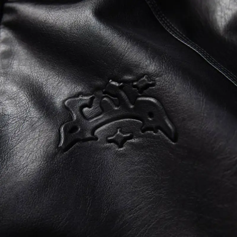 Retro Loose PU Leather Jacket-3