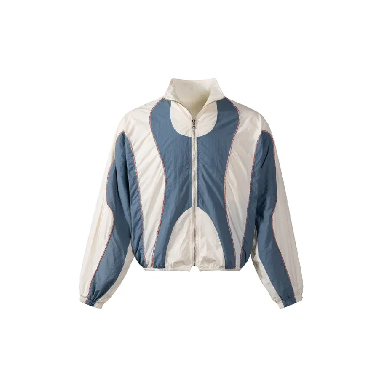 Casual Contrast Color Jacket-0