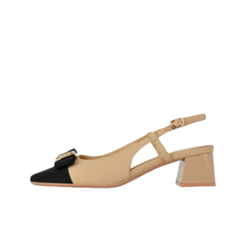 Elegant Contrast Color High Heels-0
