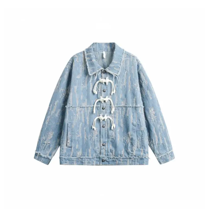 Ripped Denim Jacket-0