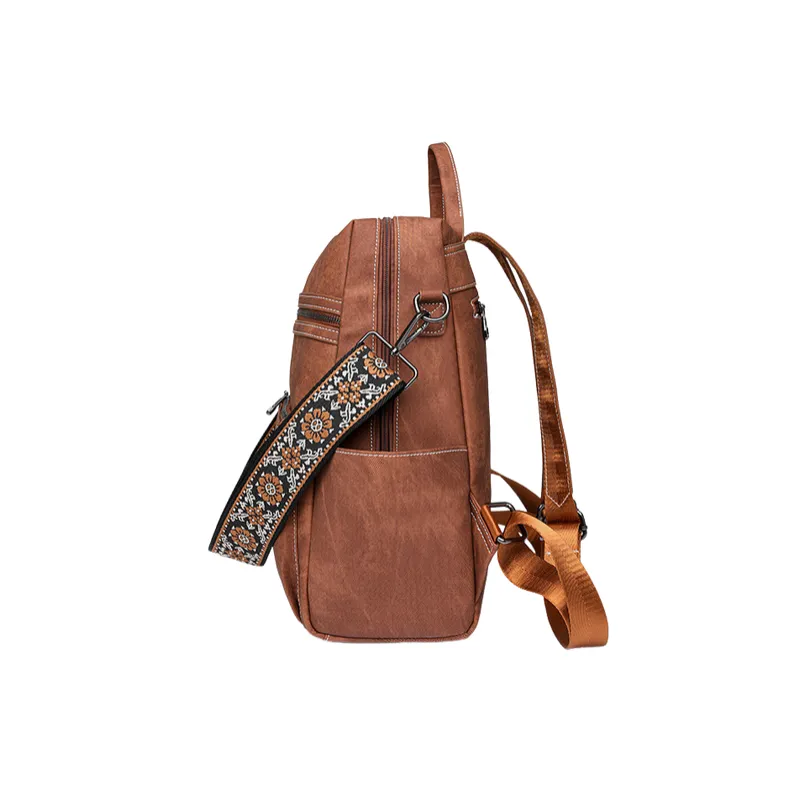 Casual Plain Backpack-5