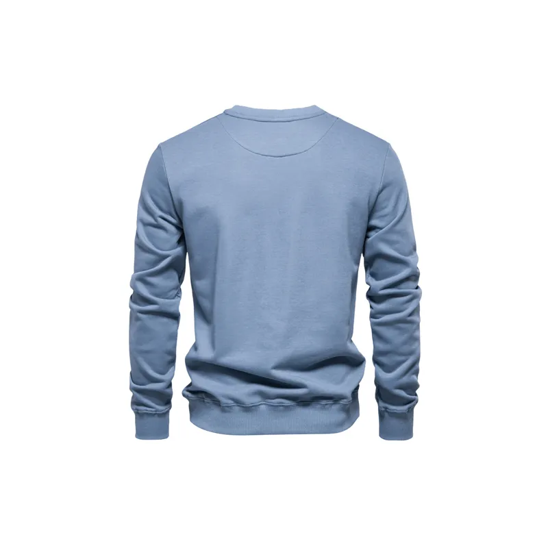Plain Loose Sweatshirt-17