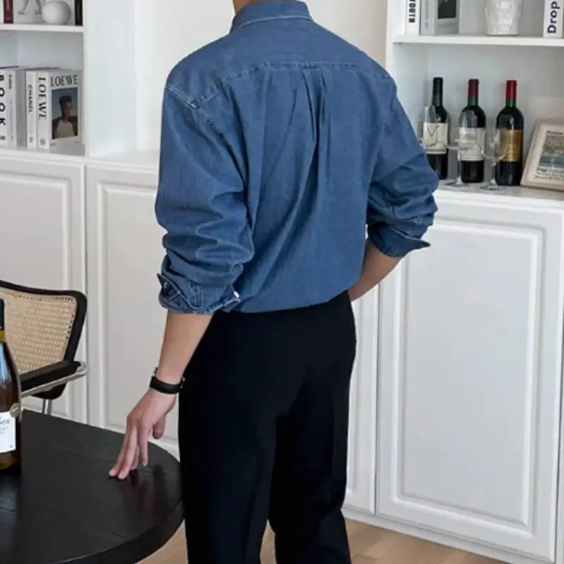 Washed Distress Cotton Shirt-3