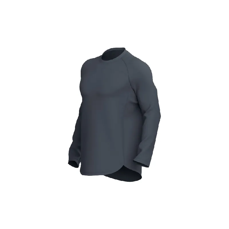 Simple Plain Blended Synthetic Fabrics T Shirt-0