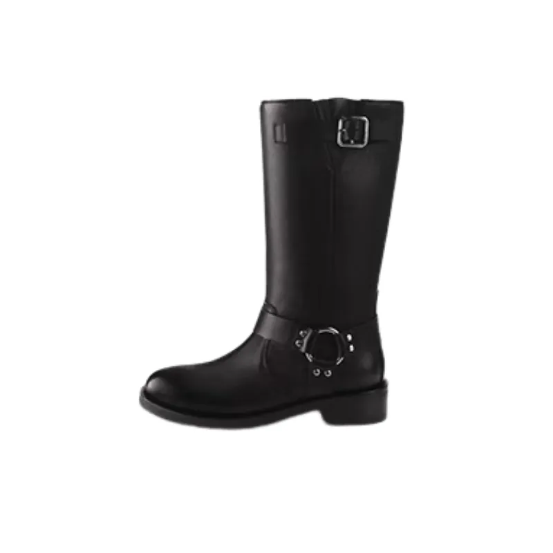 Retro Simple Knee High Boots-0