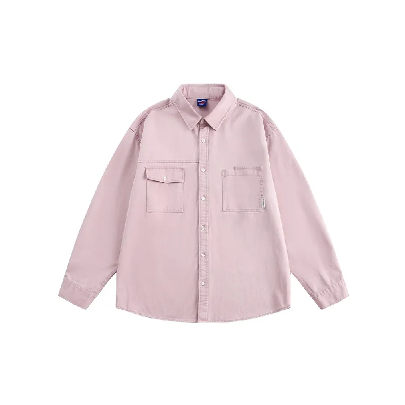 Casual Long Sleeve 100% Cotton Shirt-4