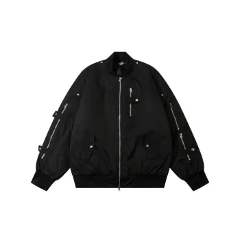 Vibe Zipper Multi pocket Design Sense Functional Aviator Jacket