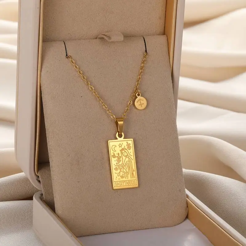 Simple Plain Necklace Unisex-3