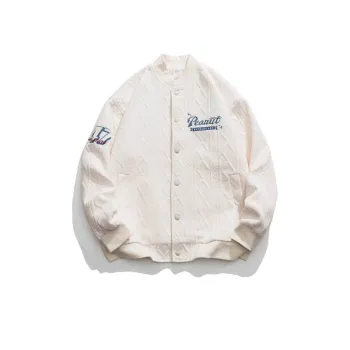 Embroidered Letter Baseball Jersey