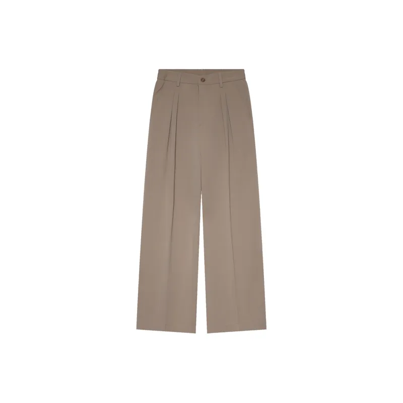 Casual Loose Blended Synthetic Fabrics Suit Trousers-3