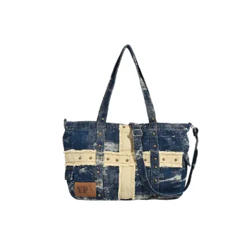 Fashionable Contrast Color Shoulder Bag