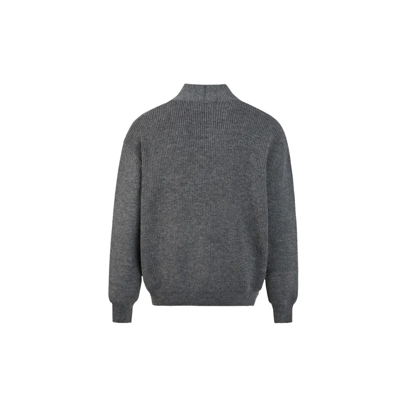 Loose Plain Sweater-1