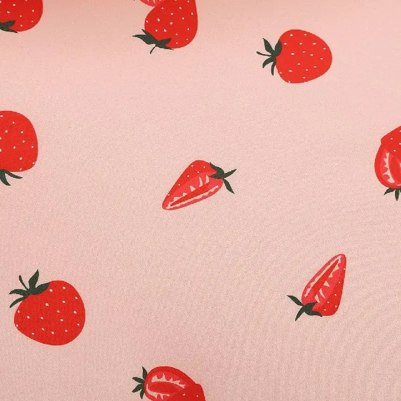 Cute Random Print Cotton Blended Fabric Slip Dress Women-9