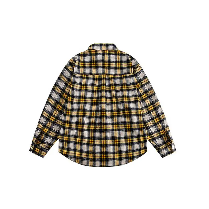 Casual Loose Cotton Blended Fabric Shirt-3