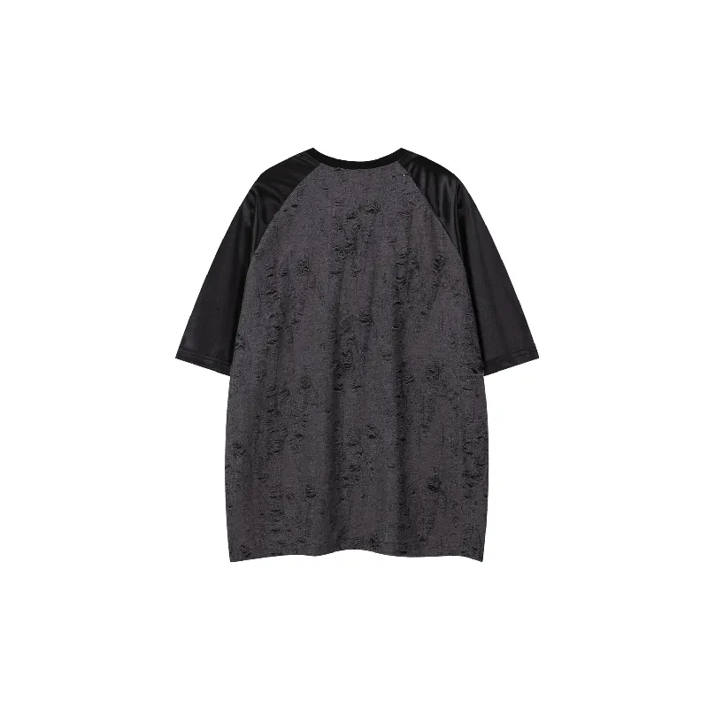 Retro Loose Polyester T Shirt-1