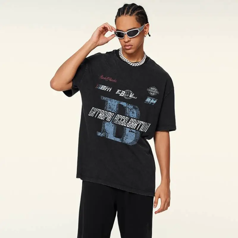 Fashionable Loose 100% Cotton T Shirt-2