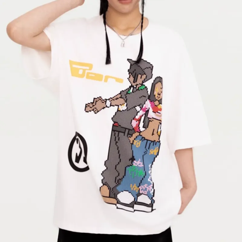 Casual Loose 100% Cotton T Shirt-6
