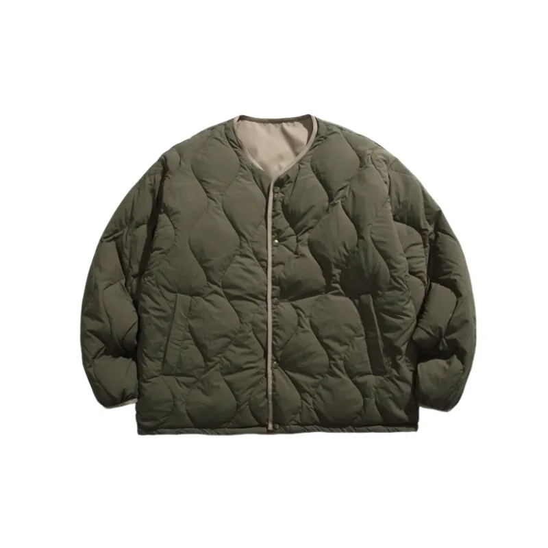 Casual Loose White Duck Down Jacket-0