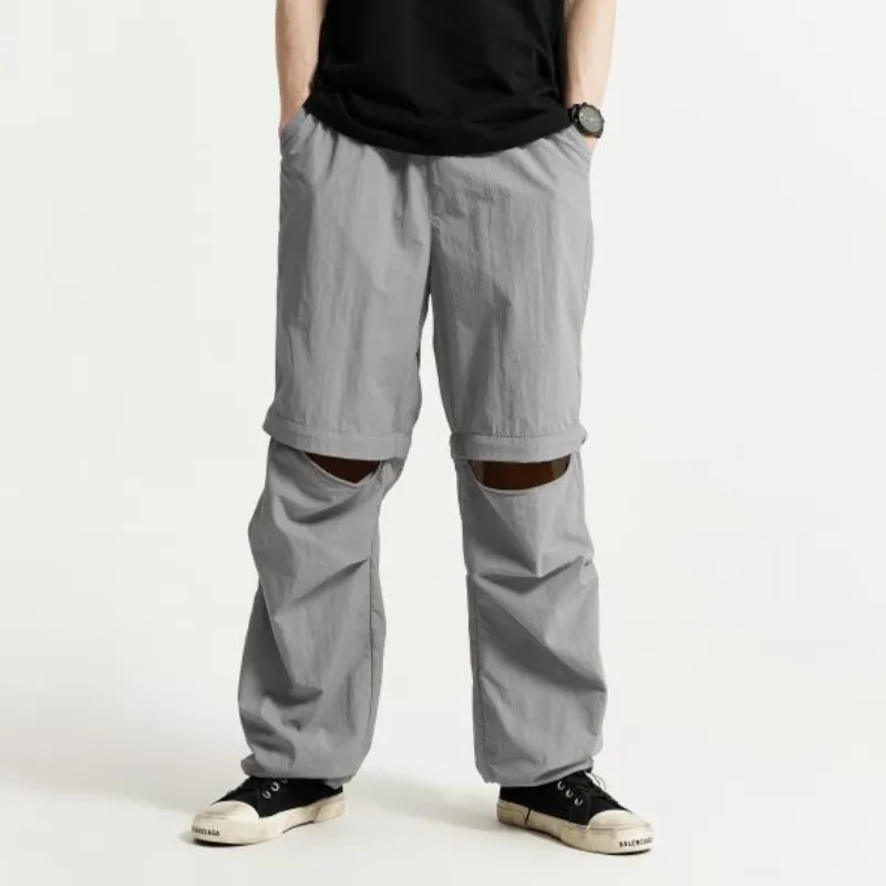 Fashionable Loose Nylon Casual Pants-9