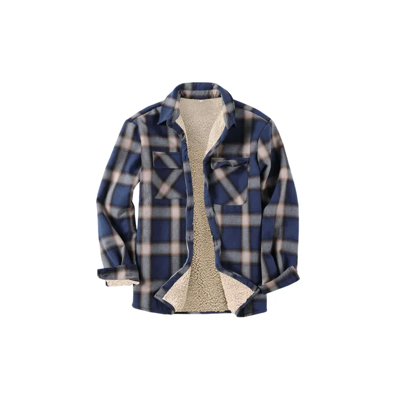 Loose Fashionable Cotton Blended Fabric Shirt-3