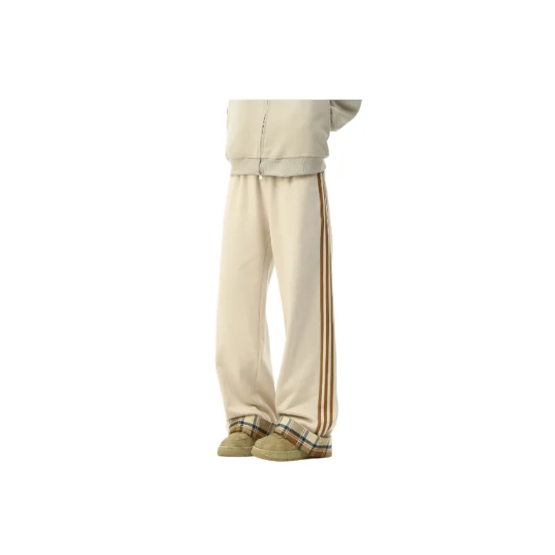 Simple Striped Cotton Casual Pants-6
