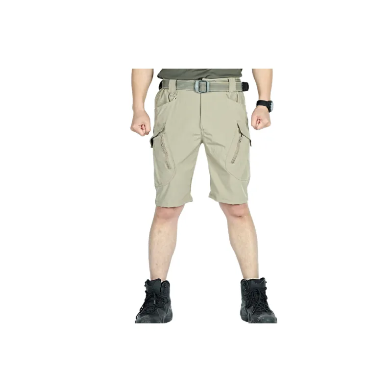 Funky Loose Elastic Quick Drying Fabric Casual Shorts-3