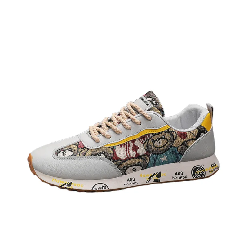 Sporty Breathable Skateboarding Shoes-5