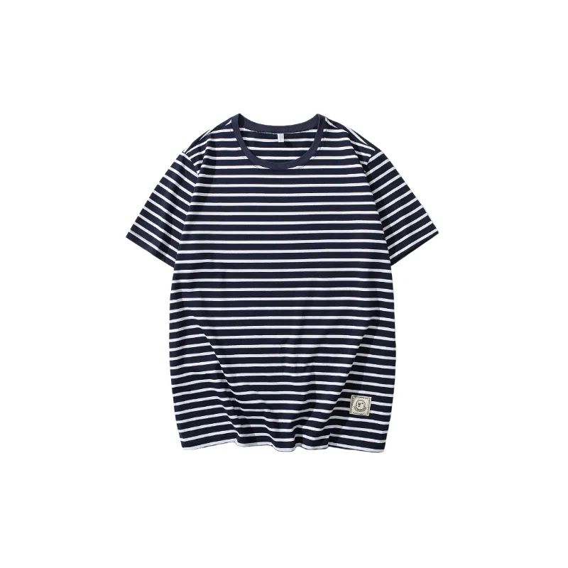 Trendy Loose Cotton Blended Fabric T-Shirt-0