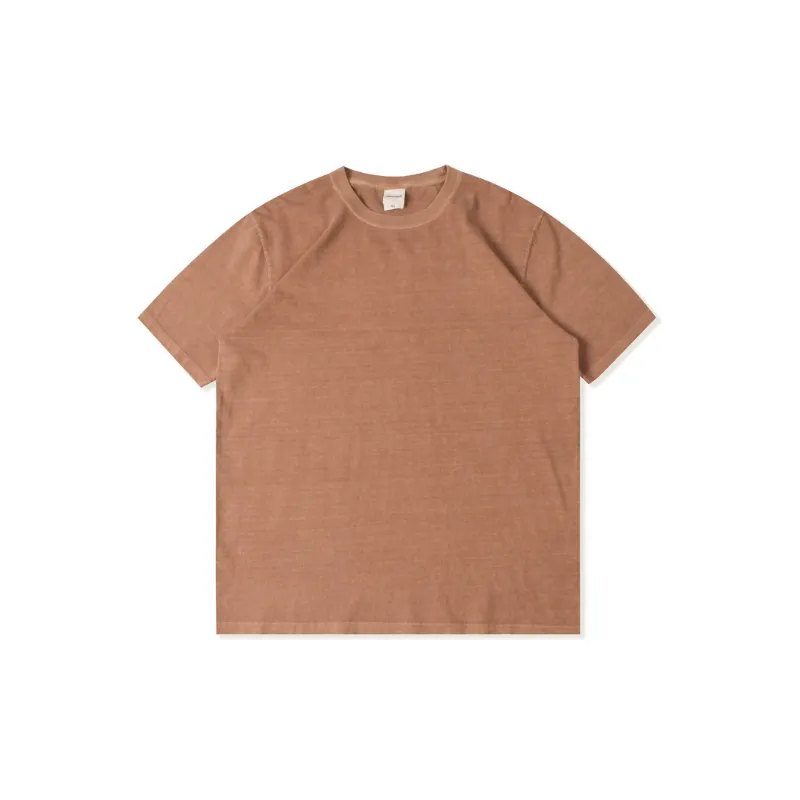 Retro Washed Combed Cotton T Shirt Unisex-1