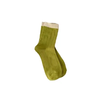 Fashionable Simple Cotton Mid Calf Sock