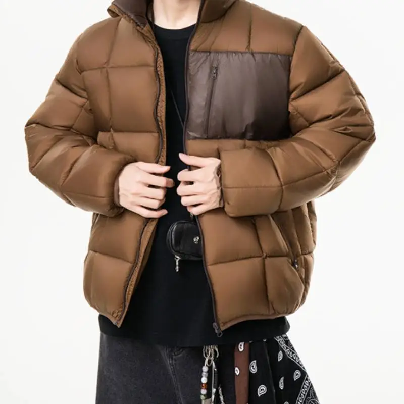 Casual Loose Blended Synthetic Fabrics Quilted Jacket-2