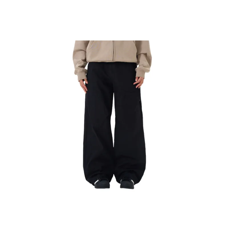 Casual Loose Cotton Cargo Pants-1