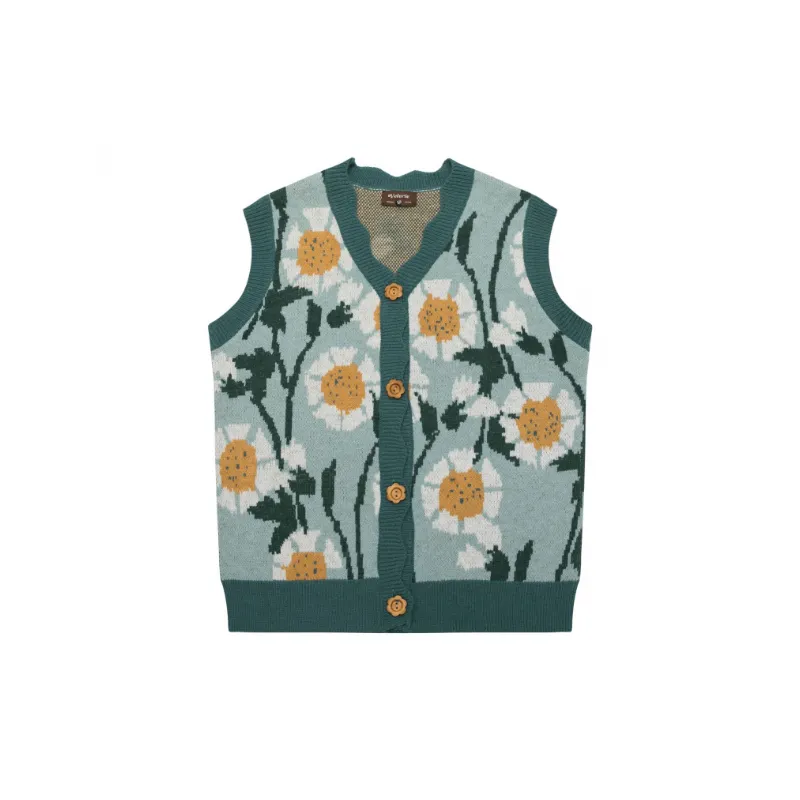 Lazy Loose Style Knitted Vest-2